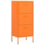 vidaXL Armoire de rangement Orange 42 5x35x101 5 cm Acier
