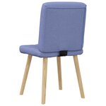 vidaXL Chaises à manger lot de 4 bleu jean tissu