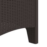 vidaXL Chaise de jardin 2 Pièces Marron 53 x 49 x 85 cm PP