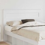vidaXL Tête de lit Blanc 150 cm Bois d'ingénierie