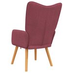 vidaXL Chaise de relaxation Rouge bordeaux Tissu