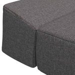 vidaXL Canapé-lit pliable Gris clair 70 x 60 x 63 cm Tissu