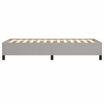 vidaXL Cadre de lit sans matelas gris clair 80x200 cm tissu