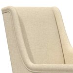 vidaXL Chaise à bascule Crème 62 x 80 x 85 cm tissu