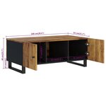vidaXL Table basse 100x54x40cm bois de manguier solide et d'ingénierie