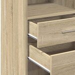 vidaXL Buffet haut chêne sonoma 50x42 5x124 cm bois d'ingénierie