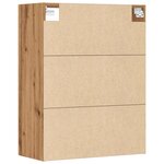 vidaXL Armoire murale suspendue chêne artisanal 69 5x32 5x90 cm