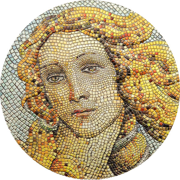 Monnaie BIRTH OF VENUS Botticelli Great Micromosaic Passion 3 Oz Argent 20$ Palau 2017