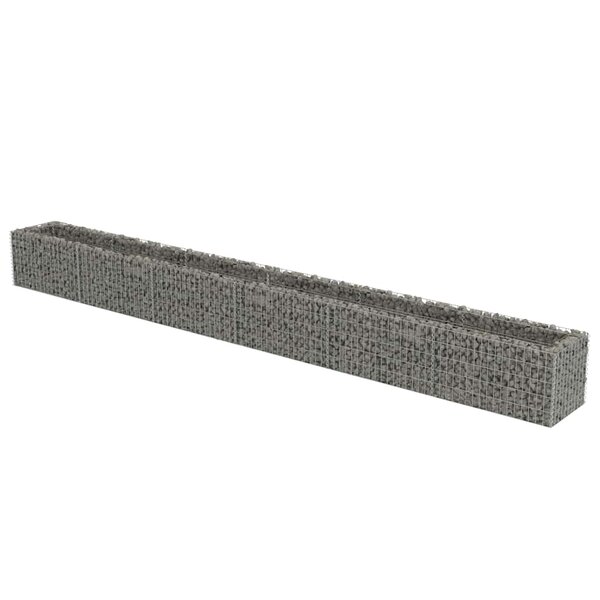 vidaXL Lit surélevé à gabion Acier galvanisé 540x50x50 cm