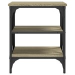 vidaXL Tables d'appoint 2 Pièces Chêne sonoma 40x42x50 cm Bois ingénierie