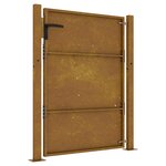 vidaXL Portail de jardin 105x130 cm acier corten