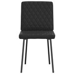 vidaXL Chaises à manger lot de 4 noir similicuir