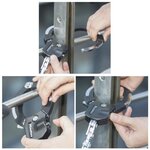Antivol menottes en acier trempé de 7 6 cm de Ø 1 maillon