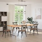 vidaXL Pieds de table à manger en forme de V  2 pièces  blanc  80 x (72-73 3) cm  acier