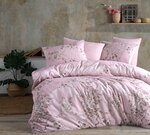 Parure de lit rose FLOWER 240 x 220 cm
