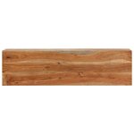 vidaXL Table console 110x30x75 cm bois massif d'acacia et fer