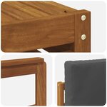 vidaXL Ensemble de canapés d'extérieur 9 pc Naturel et Anthracite