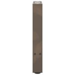 vidaXL Pieds de table basse en acier naturel 2 pièces 28 x (42-43) cm Acier