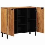 vidaXL Buffet avec étagère Marron 90 x 33 x 75 cm Bois d'acacia massif