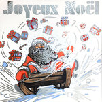 Carte Joyeux Noël avec Enveloppe Blanche 15x15cm