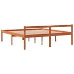 vidaXL Lit pour personne âgée cire marron 160x200cm bois de pin massif