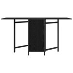vidaXL Table à dîner 144 x 60 x 75 cm Bois d'ingénierie Chêne noir