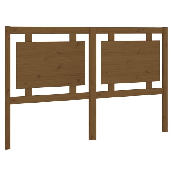 vidaXL Tête de lit Marron miel 155 5x4x100 cm Bois massif de pin