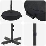 vidaXL Parasol de jardin avec base 200 x 300 cm Polyester