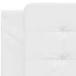 vidaXL Coussin de tête de lit blanc 100 cm similicuir