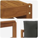 vidaXL Ensemble de canapés d'extérieur 7 pc Naturel et Anthracite