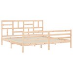vidaXL Cadre de lit sans matelas 200x200 cm bois massif