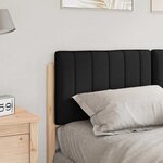 vidaXL Tête de lit capitonnée Marron et Noir 135 cm Pin massif