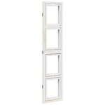 vidaXL Cloison de séparation 3 panneaux blanc bois de paulownia massif