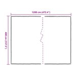 vidaXL Couverture pour plantes Transparent 4 x 12 m PE