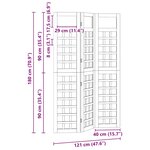 vidaXL Écran d'intimité extérieur Marron 120 x 180 cm Pin imprégné