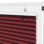 vidaXL Store plissé rouge bordeaux 65x100 cm largeur du tissu 64 4 cm