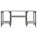 vidaXL Meuble TV sonoma gris 102x35x45 5 cm bois d'ingénierie