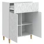 vidaXL Buffet Blanc 66 x 34 5 x 90 cm Bois d'ingénierie
