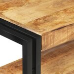 vidaXL Table console 120x30x75 cm Bois de manguier brut