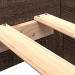 vidaXL Cadre de lit chêne marron 90x200 cm bois d'ingénierie