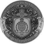 Pièce de monnaie en Argent 5 Dollars g 62.2 (2 oz) Millésime 2025 Fabulous Stories ALADDIN AND THE WONDERFUL LAMP