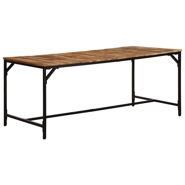 vidaXL Table à manger 180x90x75 cm bois de manguier massif brut