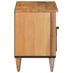 vidaXL Meuble TV Naturel 80 x 33 x 46 cm Bois de mangue massif