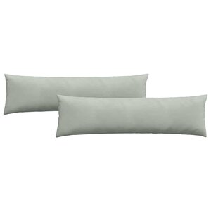 vidaXL Coussins de canapé 2 Pièces Gris clair 145 x 40 cm