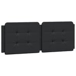 vidaXL Cadre de lit sans matelas Zadar noir 140x190 cm similicuir