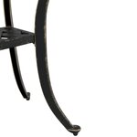 vidaXL Table de jardin bronze Ø48x53 cm aluminium coulé