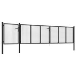 vidaXL Portail de jardin Acier 500 x 75 cm Anthracite