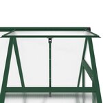 vidaXL Serre avec cadre de base vert 169x114x195 cm aluminium