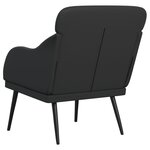 vidaXL Fauteuil Noir 63x76x80 cm Similicuir