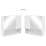 vidaXL Ensemble de mobilier de salle de bain Montage mural 2 Pièces Blanc